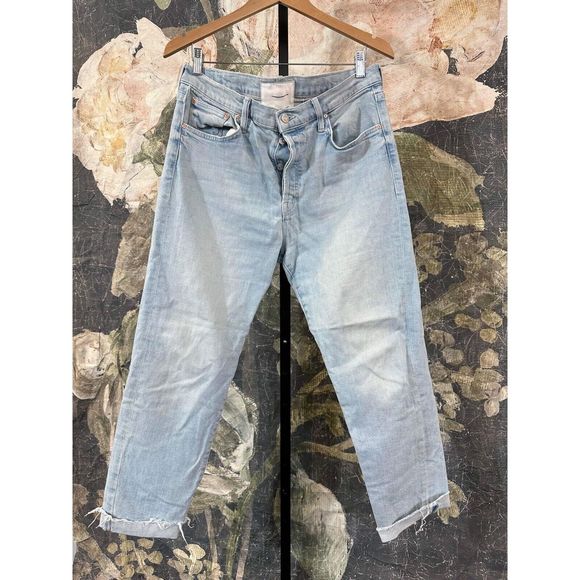 Mother The Scrapper Cliff Ankle Fray In Lonely Hearts Club Size 32 - Picture 6 of 9